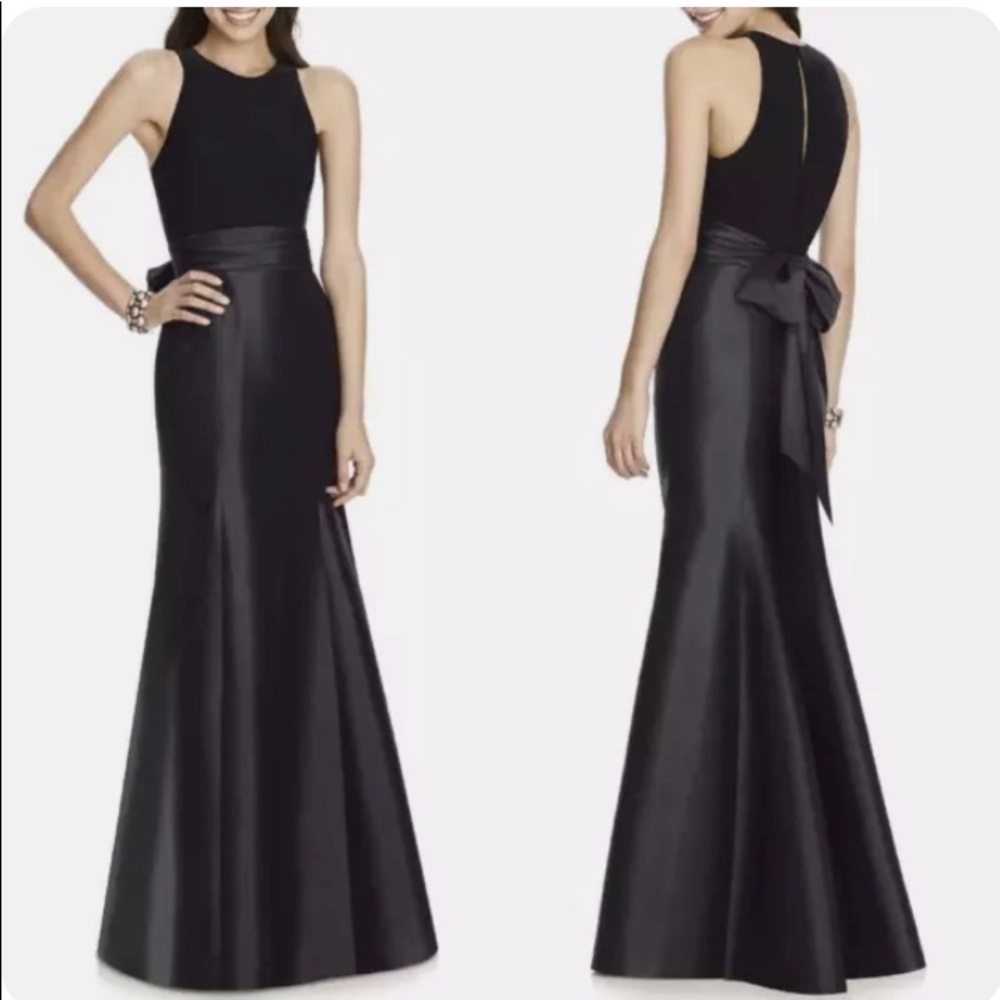 Alfred Sung Bridesmaid Dress in Maroon